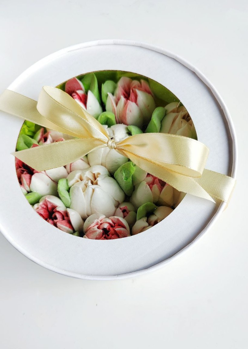 Зефирные тюльпаны, 16 см фото 4